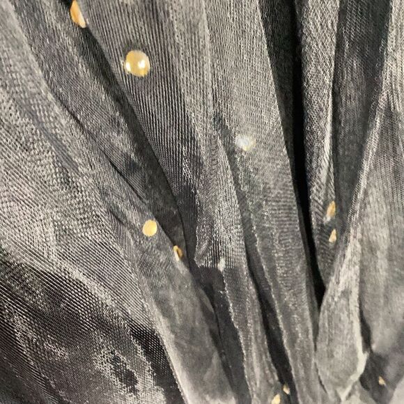 Sherri Hill Black & Gold Rhinestone Prom Dress Elegant Evening Gown - Picture 9 of 17